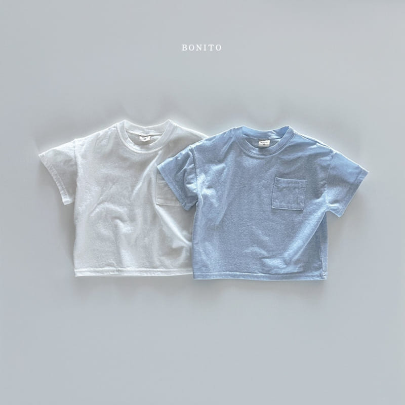 Bonito - Korean Baby Fashion - #babyboutiqueclothing - Slub C Pocket Tee - 2