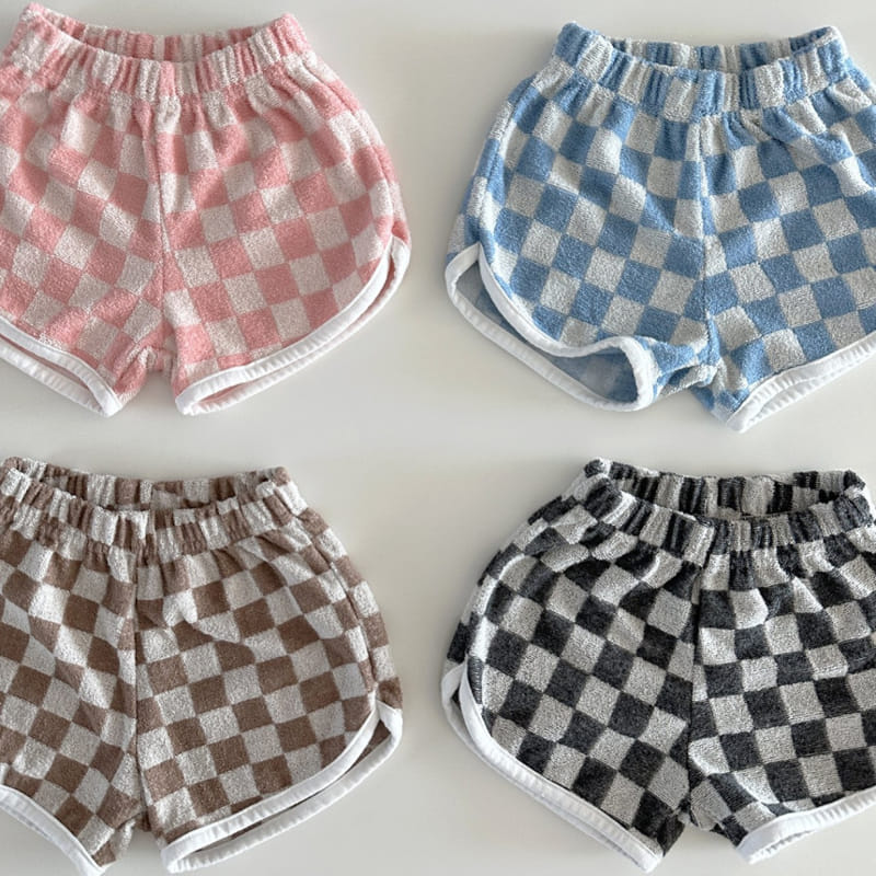 Bonito - Korean Baby Fashion - #babyclothing - Terry Check Shorts - 2