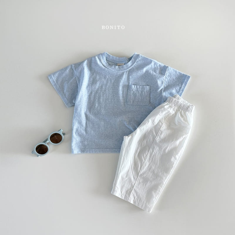Bonito - Korean Baby Fashion - #babyclothing - Slub C Pocket Tee - 3