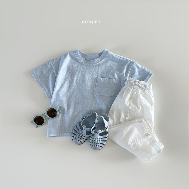 Bonito - Korean Baby Fashion - #babyclothing - Slub C Pocket Tee - 4