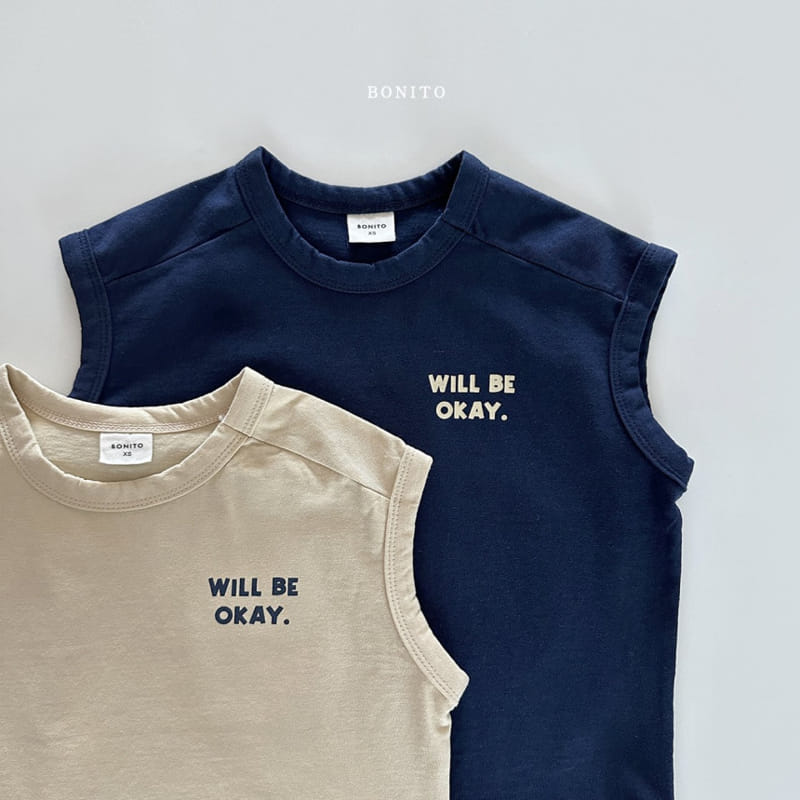 Bonito - Korean Baby Fashion - #babyfashion - Okay Sleeveless Tee - 4