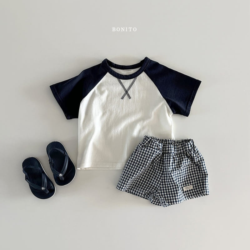 Bonito - Korean Baby Fashion - #babyfever - Raglan Guy Short Sleeve Tee - 6