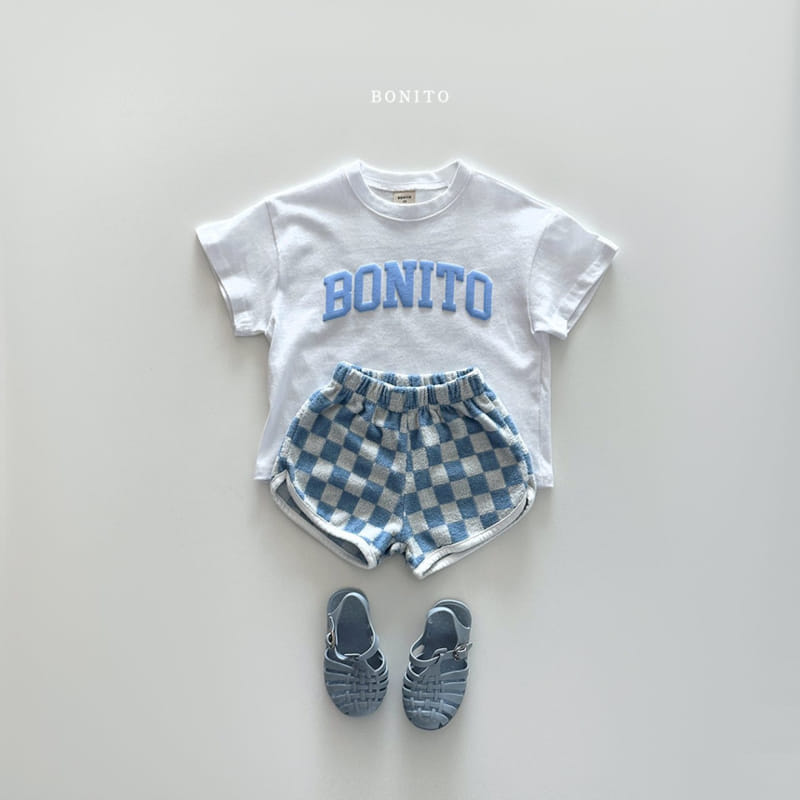 Bonito - Korean Baby Fashion - #babylifestyle - Terry Check Shorts - 6