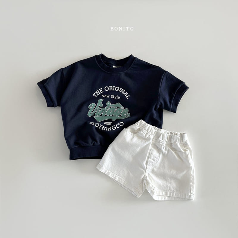 Bonito - Korean Baby Fashion - #babylifestyle - Vintage Short Sleeve Sweatshirt - 11