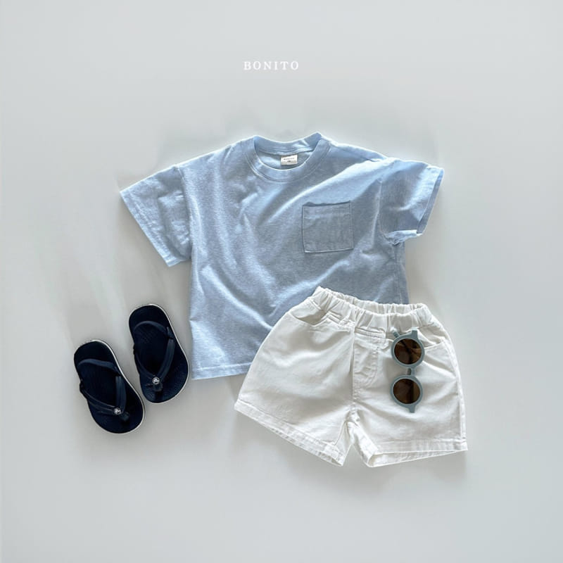 Bonito - Korean Baby Fashion - #babylifestyle - Slub C Pocket Tee - 7