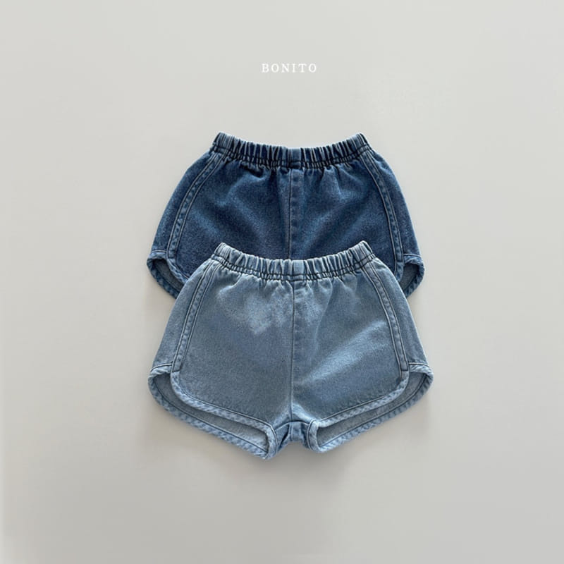 Bonito - Korean Baby Fashion - #babylifestyle - Piping Denim Shorts