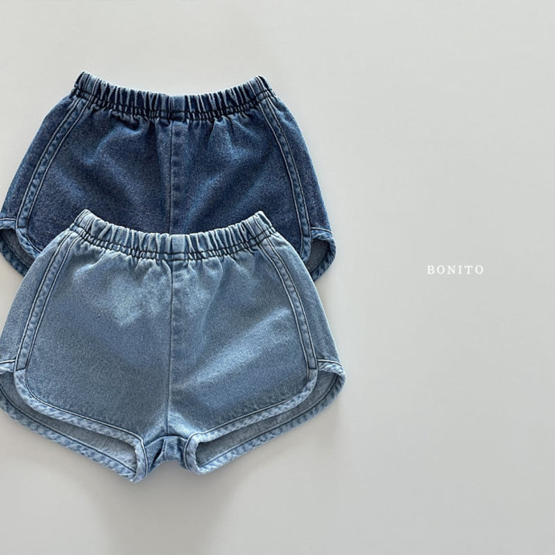 Bonito - Korean Baby Fashion - #babyoninstagram - Piping Denim Shorts - 2