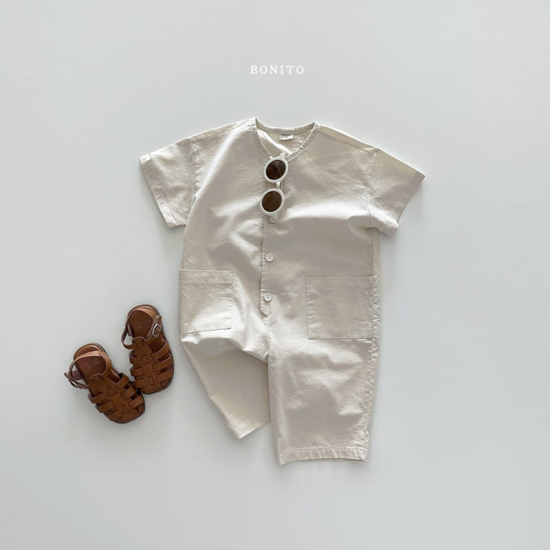 Bonito - Korean Baby Fashion - #babyoninstagram - L Short Sleeve Overalls - 6