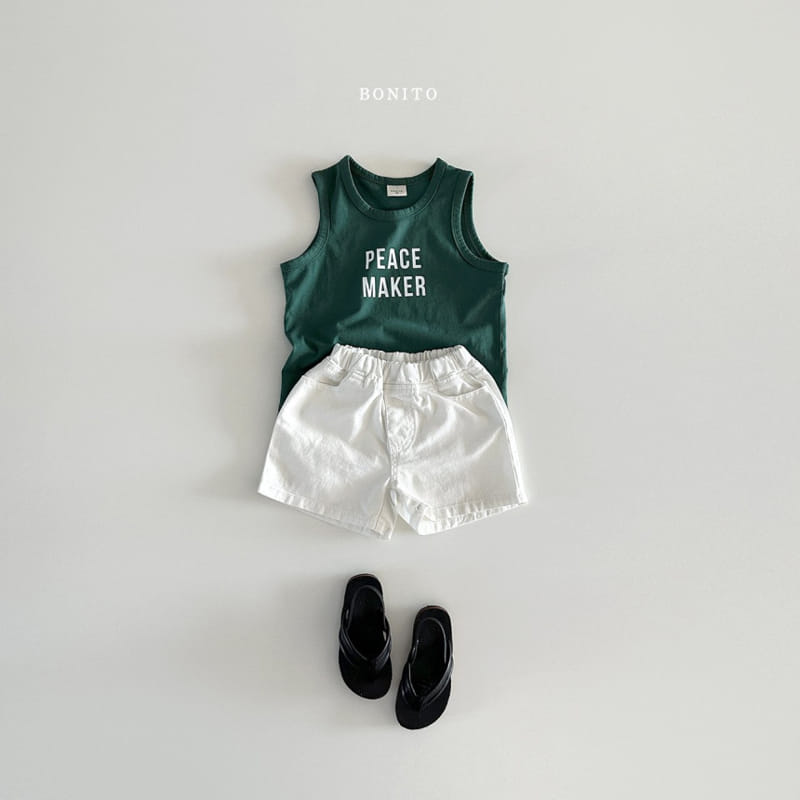 Bonito - Korean Baby Fashion - #babyoninstagram - Peace Maker Sleeveless Tee - 5