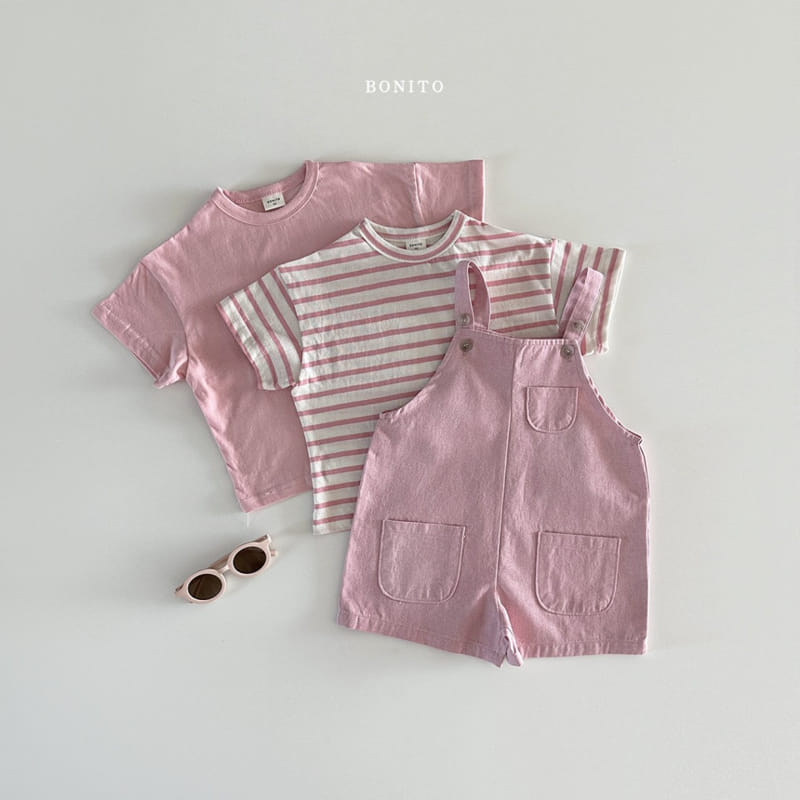 Bonito - Korean Baby Fashion - #babyootd - Pig Dungarees Pants - 10