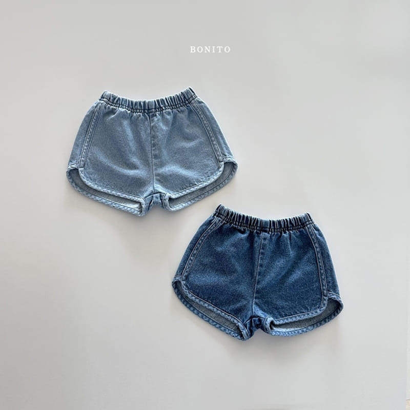 Bonito - Korean Baby Fashion - #babyootd - Piping Denim Shorts - 3