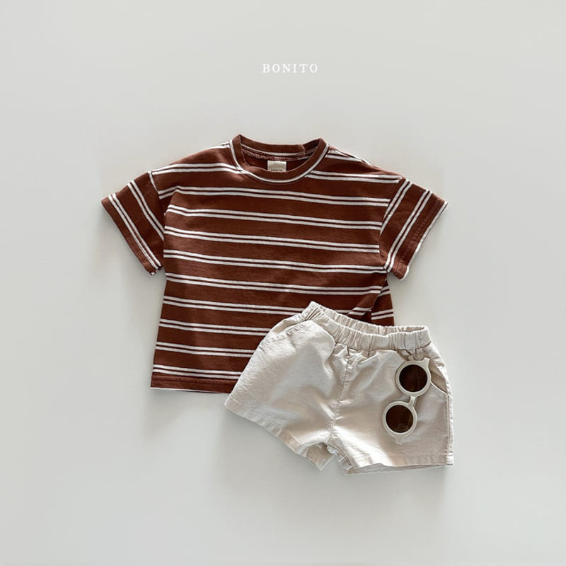 Bonito - Korean Baby Fashion - #babyoninstagram - Two Line ST Tee - 4