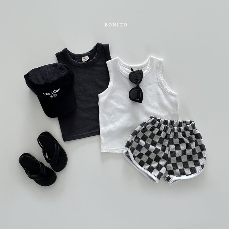 Bonito - Korean Baby Fashion - #babyoutfit - Terry Check Shorts - 10