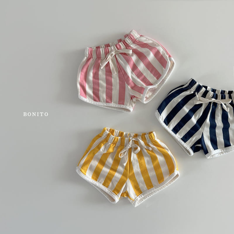 Bonito - Korean Baby Fashion - #babyoutfit - Vertical Piping Shorts - 2