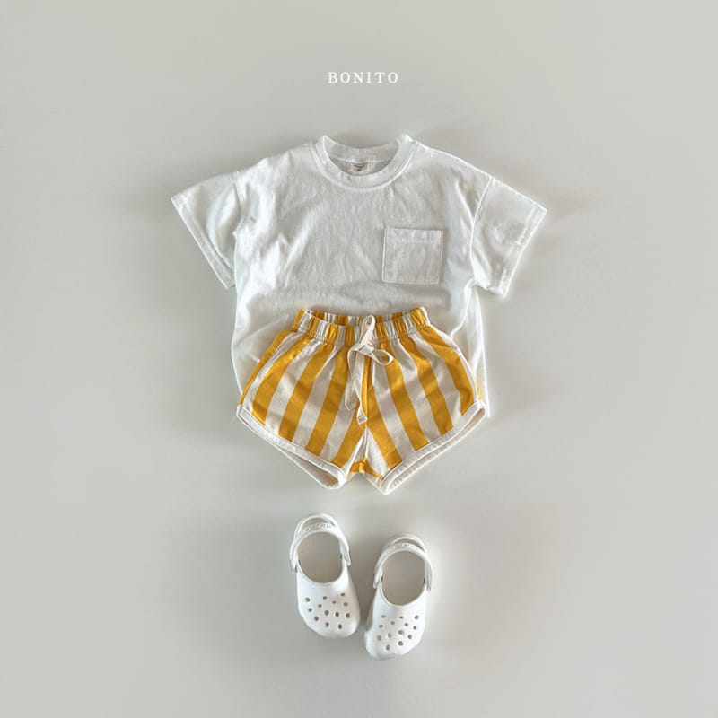 Bonito - Korean Baby Fashion - #babyoutfit - Slub C Pocket Tee - 10