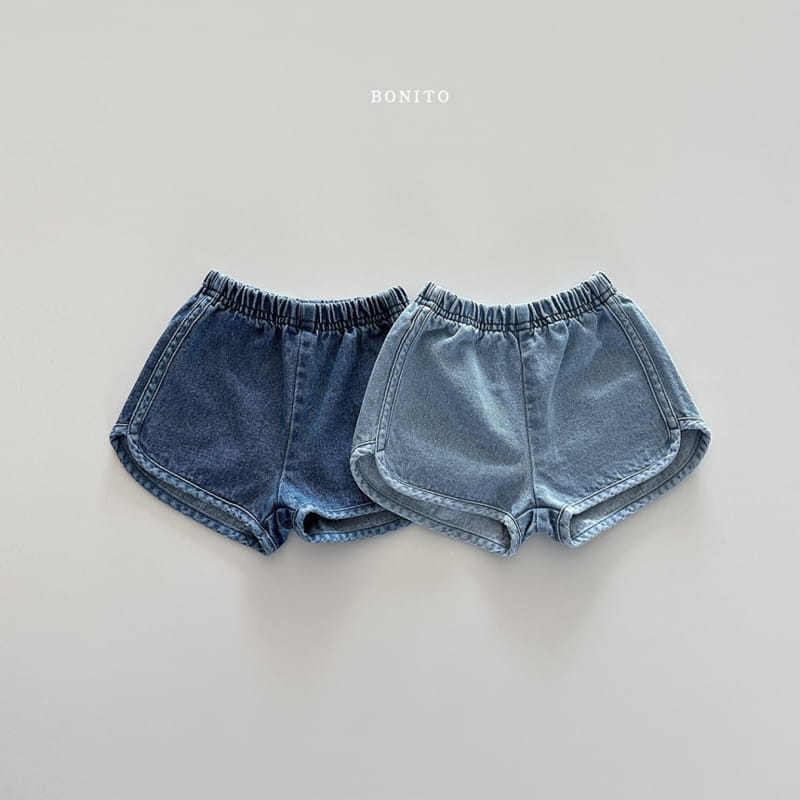 Bonito - Korean Baby Fashion - #babyootd - Piping Denim Shorts - 4