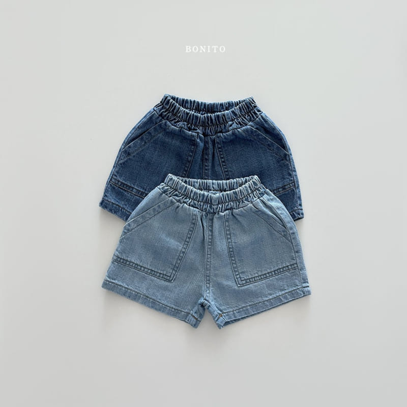 Bonito - Korean Baby Fashion - #babyoutfit - Fatigue Denim Shorts