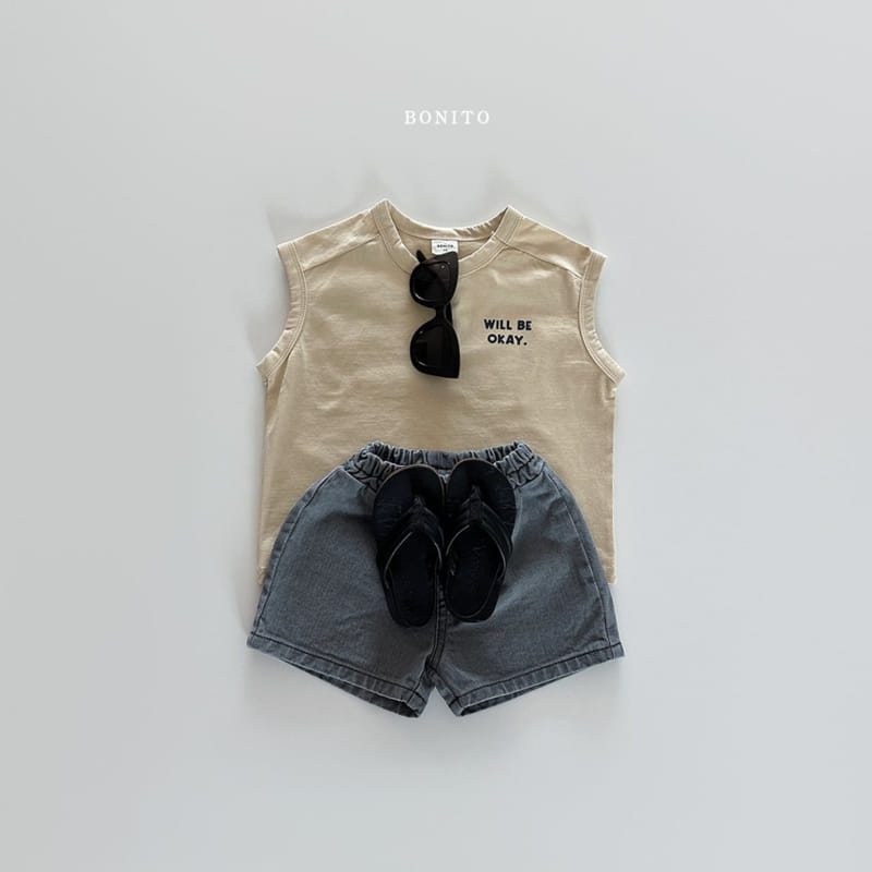 Bonito - Korean Baby Fashion - #babyoutfit - Okay Sleeveless Tee - 10