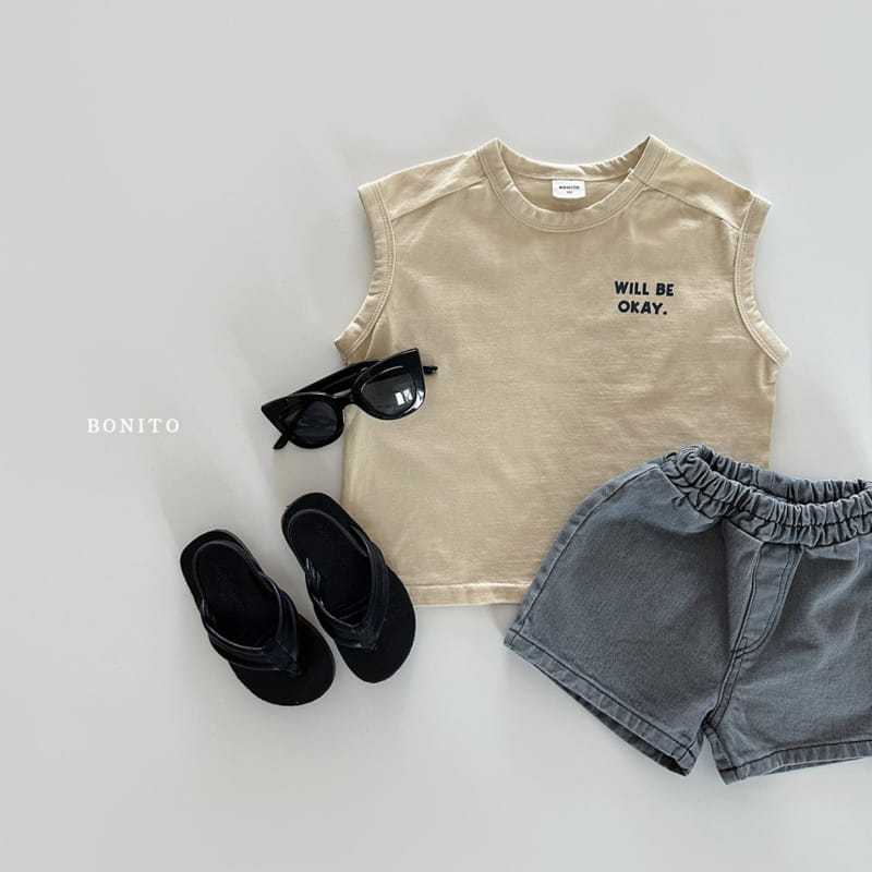 Bonito - Korean Baby Fashion - #babyoutfit - Okay Sleeveless Tee - 9