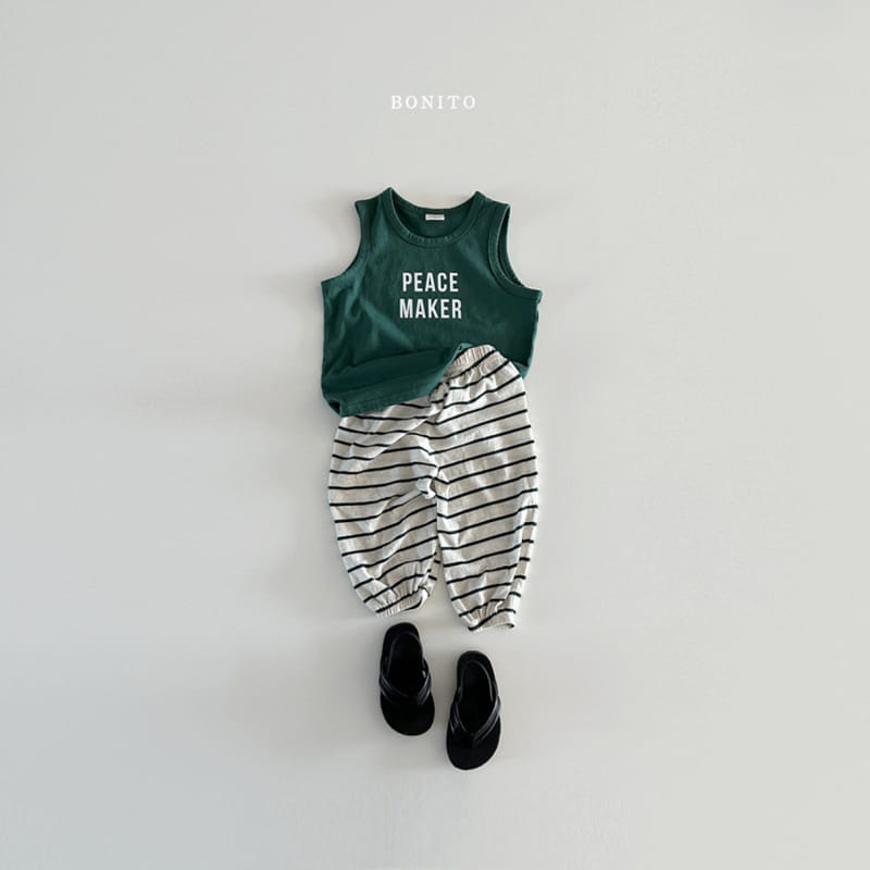 Bonito - Korean Baby Fashion - #babyoutfit - Peace Maker Sleeveless Tee - 8