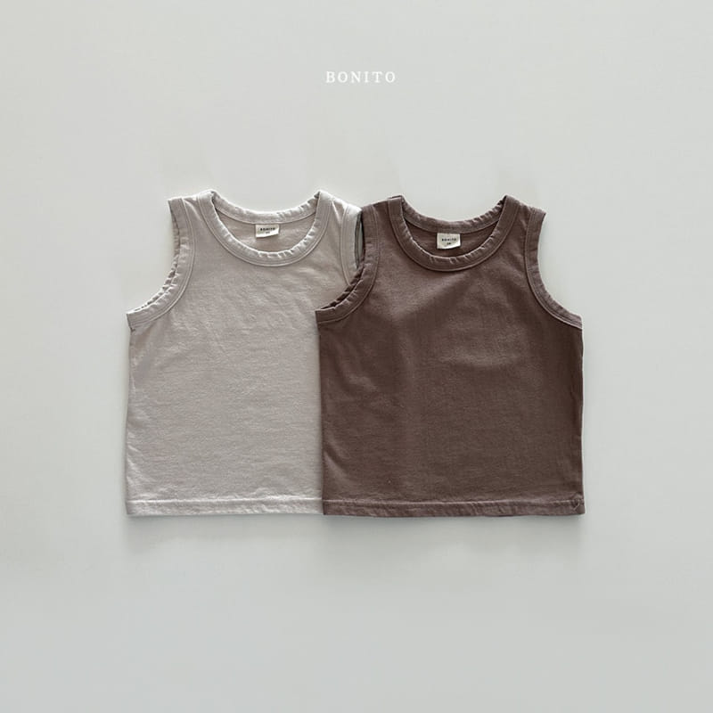 Bonito - Korean Baby Fashion - #babyoutfit - 1+1 Sleeveless Tee - 3