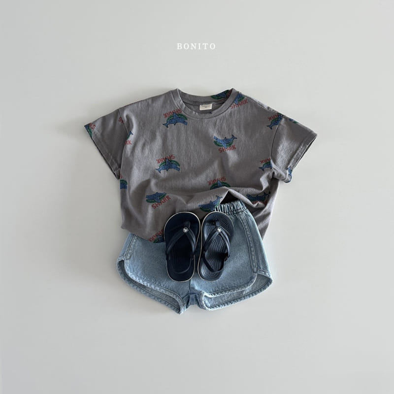 Bonito - Korean Baby Fashion - #babywear - Piping Denim Shorts - 6