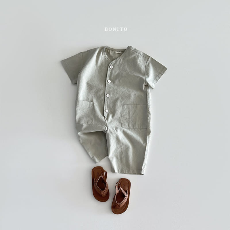 Bonito - Korean Baby Fashion - #babywear - L Short Sleeve Overalls - 10