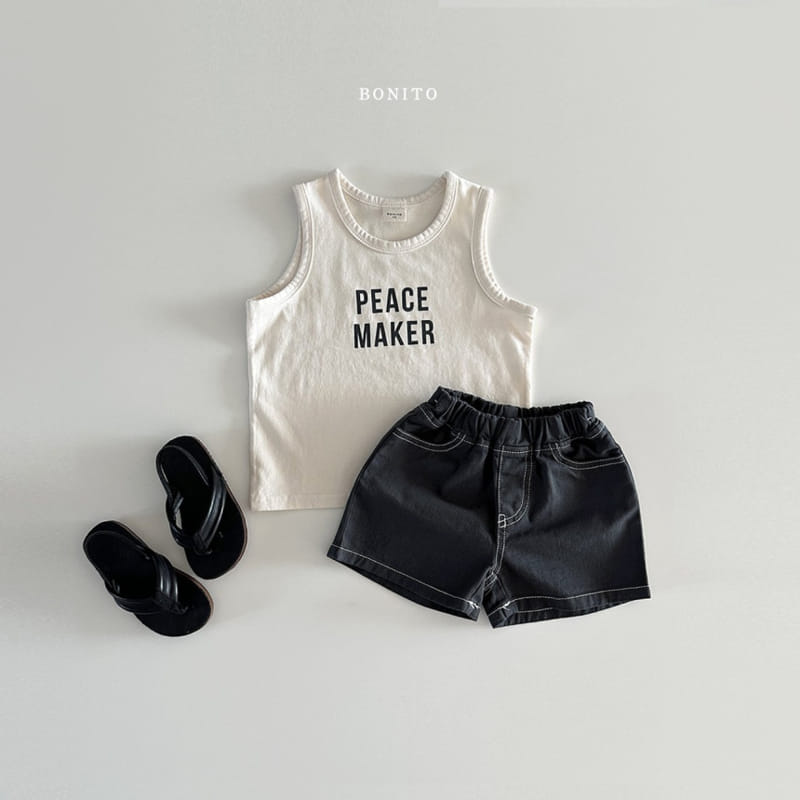 Bonito - Korean Baby Fashion - #babywear - Peace Maker Sleeveless Tee - 9