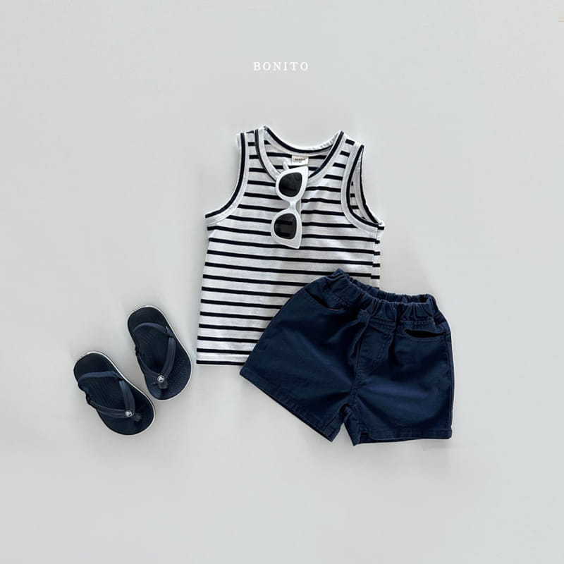 Bonito - Korean Baby Fashion - #onlinebabyboutique - ST Sleeveless Tee - 2