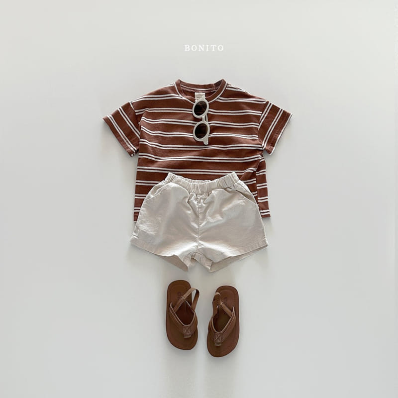 Bonito - Korean Baby Fashion - #onlinebabyboutique - Two Line ST Tee - 8