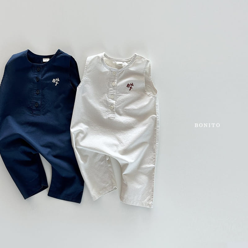 Bonito - Korean Baby Fashion - #onlinebabyshop - L Sleeveless Overalls - 2