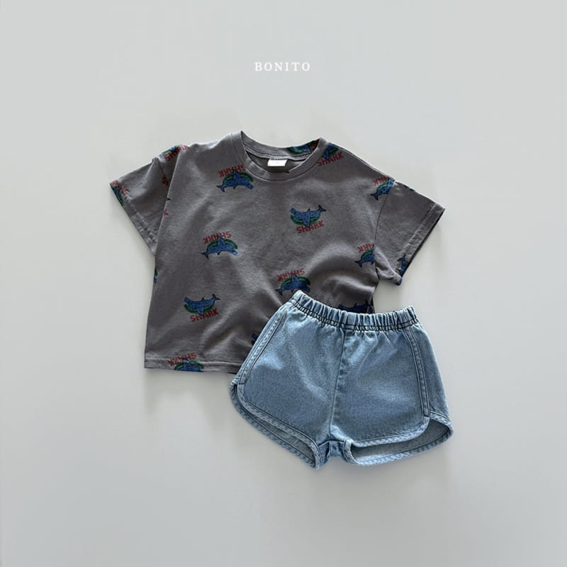 Bonito - Korean Baby Fashion - #onlinebabyshop - Shark Tee - 9