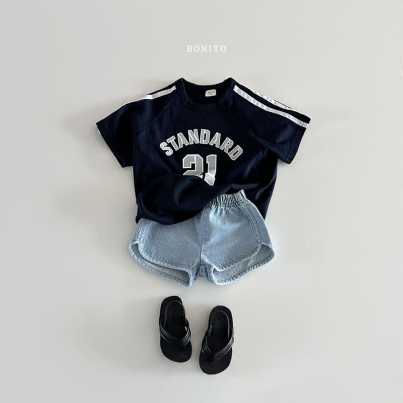 Bonito - Korean Baby Fashion - #onlinebabyshop - Piping Denim Shorts - 8