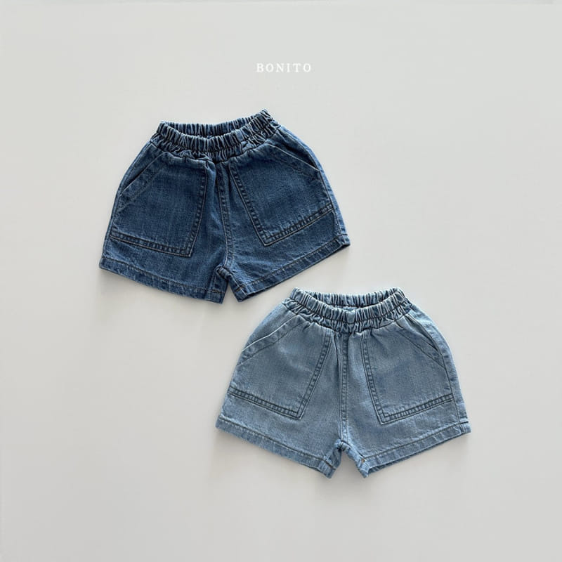 Bonito - Korean Baby Fashion - #onlinebabyboutique - Fatigue Denim Shorts - 4