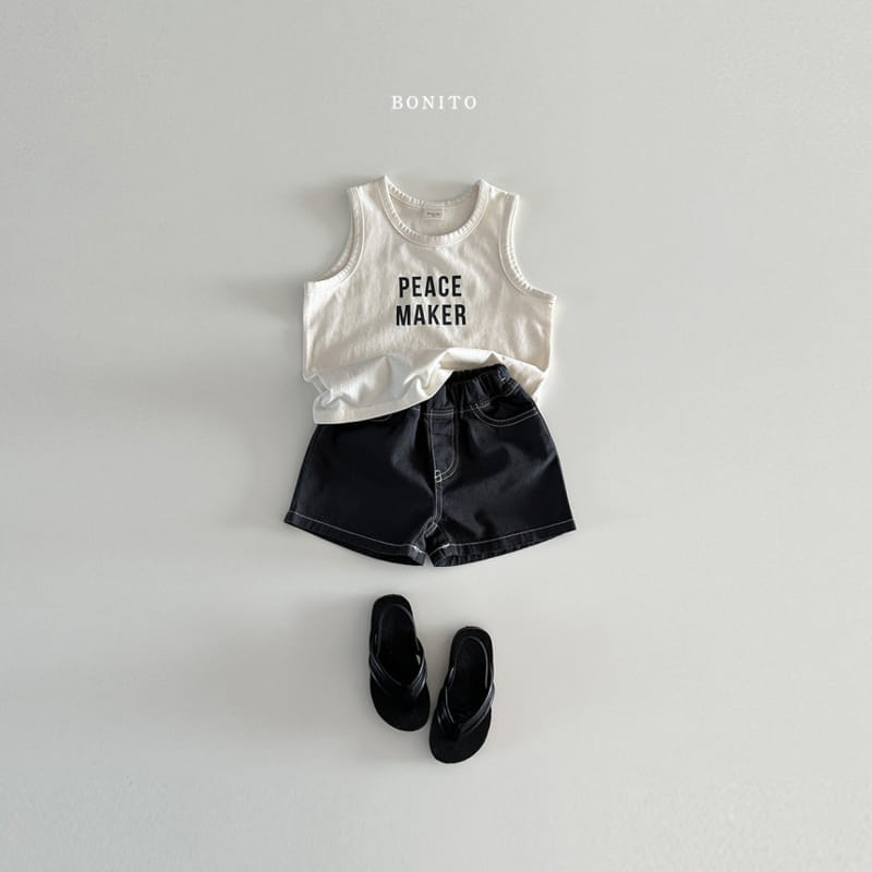 Bonito - Korean Baby Fashion - #onlinebabyshop - Peace Maker Sleeveless Tee - 11