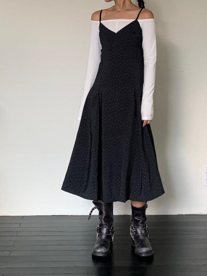 Bricklane - Korean Women Fashion - #momslook - Dot Flare One-Piece - 6