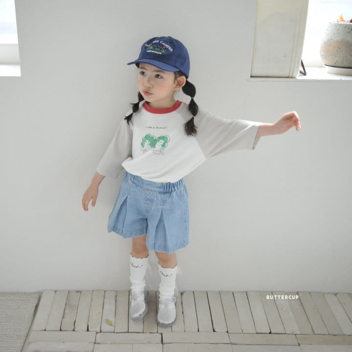 Buttercup - Korean Children Fashion - #childrensboutique - Broccoli Raglan Tee