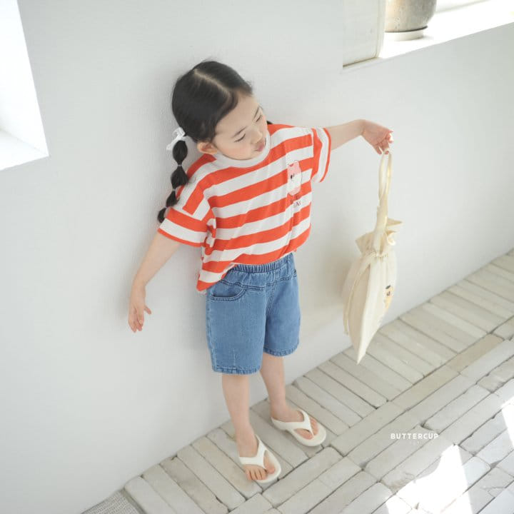 Buttercup - Korean Children Fashion - #childrensboutique - Dart Denim Shorts 