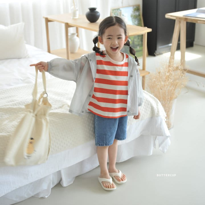 Buttercup - Korean Children Fashion - #discoveringself - Dart Denim Shorts  - 4