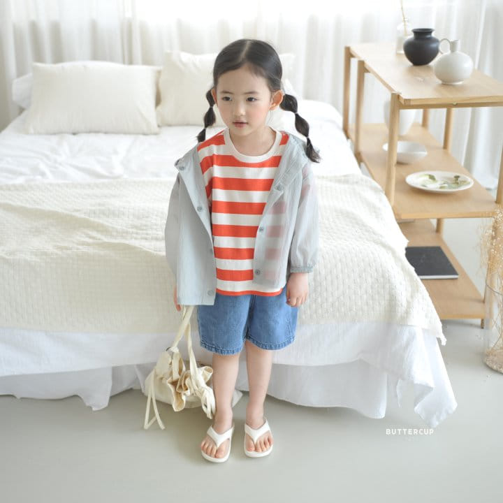 Buttercup - Korean Children Fashion - #kidsshorts - Dart Denim Shorts  - 5