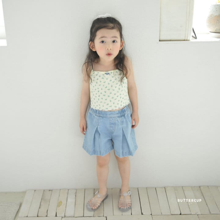 Buttercup - Korean Children Fashion - #kidsshorts - Pleats Denim Pants