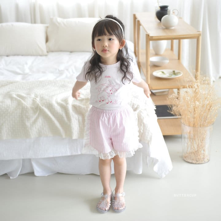Buttercup - Korean Children Fashion - #kidzfashiontrend - Lace Vertical Pin Pants