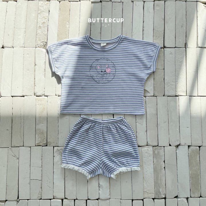 Buttercup - Korean Children Fashion - #kidzfashiontrend - Petite Bubble Top Bottom Set - 6