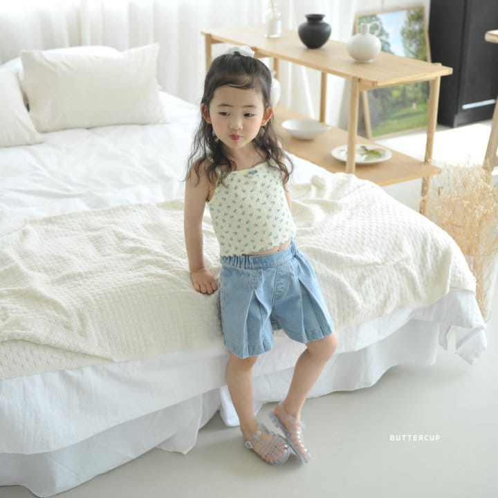 Buttercup - Korean Children Fashion - #kidzfashiontrend - Pleats Denim Pants - 3