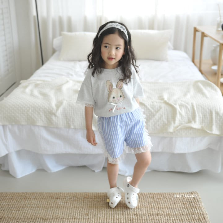 Buttercup - Korean Children Fashion - #littlefashionista - Ribbon Rabbit Long Tee - 2