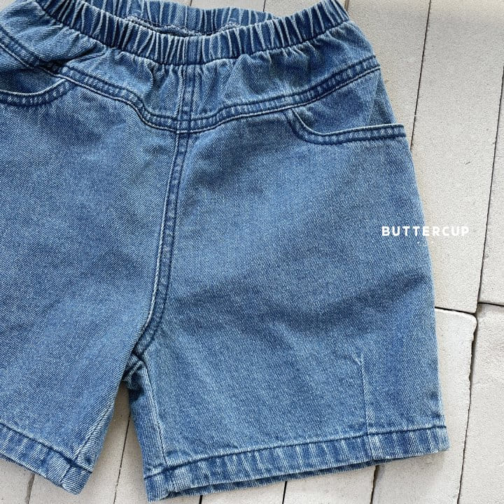 Buttercup - Korean Children Fashion - #minifashionista - Dart Denim Shorts  - 11