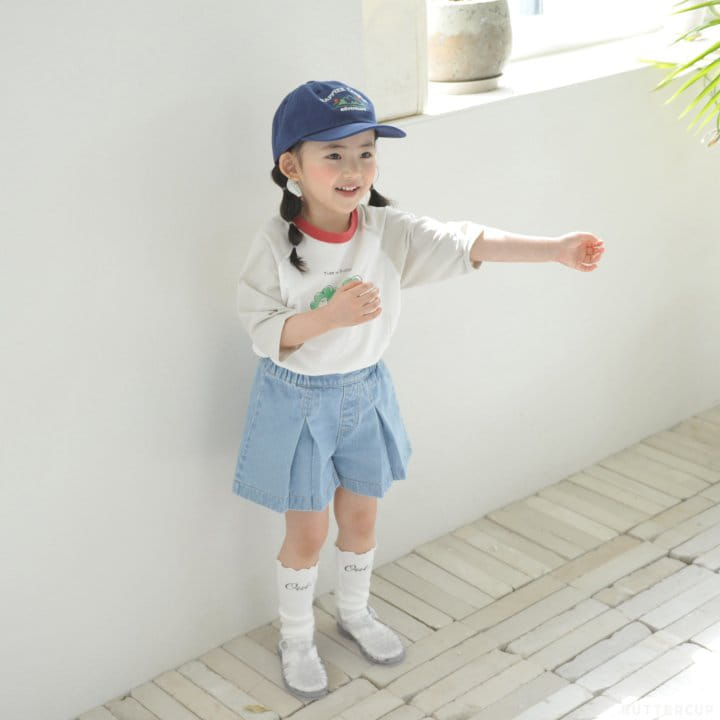Buttercup - Korean Children Fashion - #stylishchildhood - Pleats Denim Pants - 11