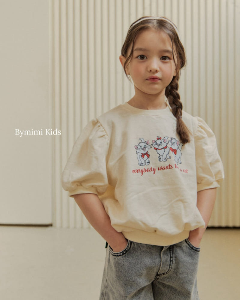 Bymimi - Korean Children Fashion - #Kfashion4kids - Meow Puff Tee - 7