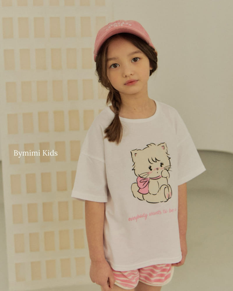 Bymimi - Korean Children Fashion - #childofig - Baby Cat Tee - 5