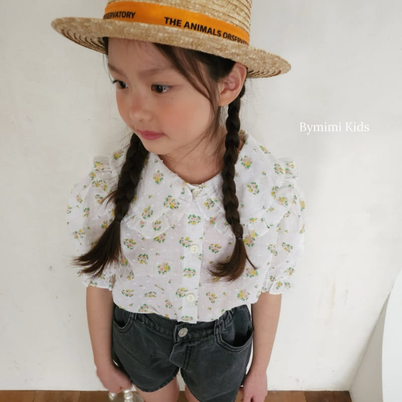 Bymimi - Korean Children Fashion - #childofig - Vince Flower Blouse - 8